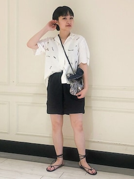 「NICOLAS LAINAS」｜山口さん（レディース・160cm）の夏コーディネート