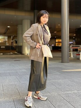 山口さん（レディース・160cm）の冬コーディネート