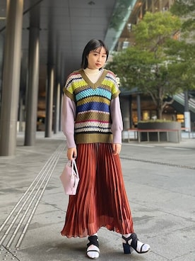 「Milos」｜山口さん（レディース・160cm）の冬コーディネート