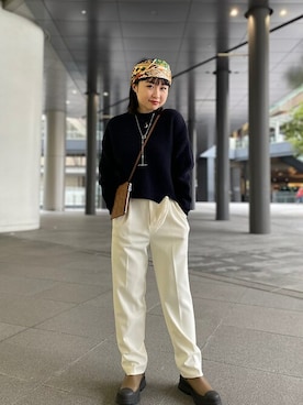 「FAEDA（ファエダ）のアイテム」を使った、山口さん（レディース・160cm）の冬コーディネート