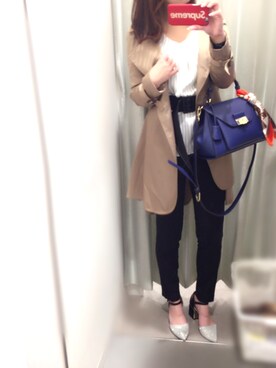 「BSTR」｜「アイテム（ジャケット/アウター）」を使った、akaritanさん（レディース・152cm）の春コーディネート