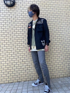 「SAINT LAURENT PARIS（サンローランパリ）のアイテム（アクセサリー）」を使った、fadnovel→さん（メンズ・168cm）の夏コーディネート