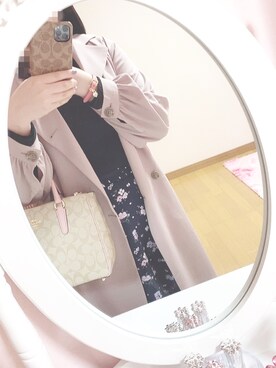 「COACH」｜「アイテム（財布/小物）」を使った、ぽむさん（レディース・161cm）の春コーディネート