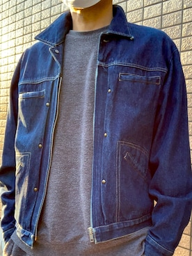 「部屋着」｜「アイテム（デニムジャケット）」を使った、龍一 (The Loveless)®︎さん（メンズ・168cm）の春コーディネート