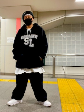 「NEW ERA（ニューエラ）のアイテム」を使った、龍一 (The Loveless)®︎さんのコーディネート