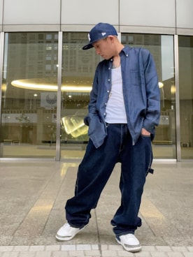 「STYLE WORKS（スタイルワークス）のアイテム」を使った、龍一 (The Loveless)®︎さん（メンズ・168cm）の春コーディネート