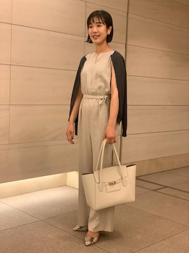 「UNITED ARROWS（ユナイテッドアローズ）のアイテム（オールインワン・サロペット）」を使った、柴田（shibata)さん（レディース・164cm）の春コーディネート