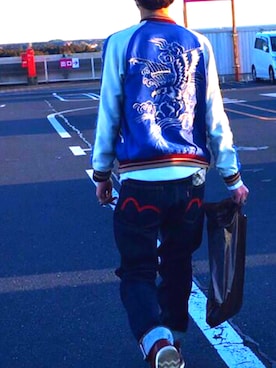 「TAILOR TOYO（テーラートウヨウ）のアイテム（その他アウター）」を使った、Hiroさん（メンズ・174cm）の春コーディネート