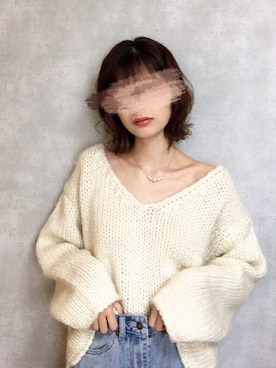 「lily of the valley（リリーオブザバレイ）のアイテム」を使った、nanaho.さん（レディース・163cm）の冬コーディネート