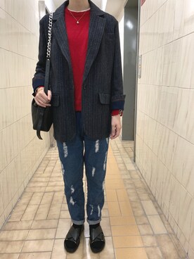 「LAP（ラップ）のアイテム」を使った、littleding さん（レディース・168cm）の冬コーディネート