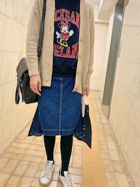 「LILY BROWN（リリーブラウン）のアイテム（ブルゾン）」を使った、littleding さん（レディース・168cm）の春コーディネート