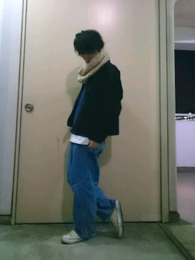 「2018マイベストコーデ」｜「アイテム（ブルゾン）」を使った、ryoseiさん（メンズ・167cm）の冬コーディネート