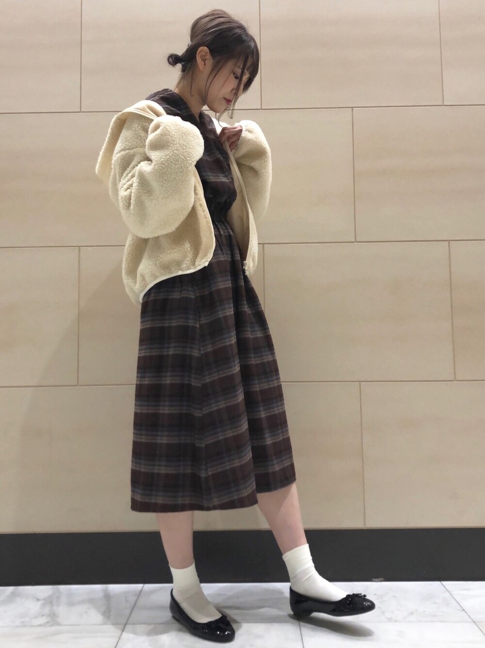 Chick Wish タータンチェックワンピース(アウター)