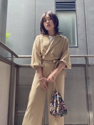 Ameri（アメリ）の「BLAZER PLAYFUL ROMPERS（つなぎ/オールインワン