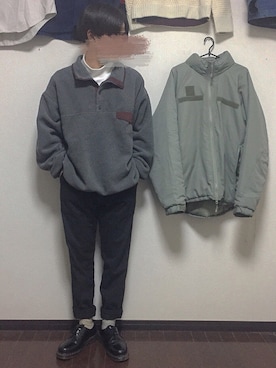 「菅田将暉」｜「アイテム（ブルゾン）」を使った、ときさん（メンズ・171cm）の冬コーディネート