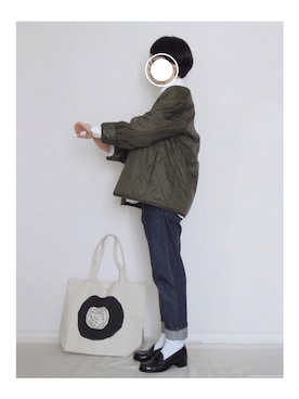 「BEAMS BOY（ビームスボーイ）のアイテム（パンツ）」を使った、zua.さん（レディース・157cm）の春コーディネート