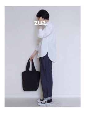 「アイテム（アナログ腕時計）」を使った、zua.さん（レディース・157cm）の夏コーディネート