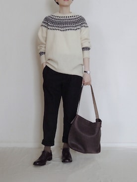 「シンプルおしゃれが好き」｜zua.さん（レディース・157cm）の秋コーディネート