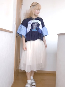 咲来(sara)さん(レディース・155cm)の夏コーディネート