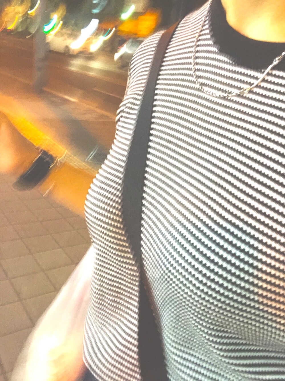 「healthknit、カジュアル、ボーダー、のすたるじー」｜「Healthknitのアイテム（Tシャツ/カットソー、ホワイト系）」を使った、jad_pj_dmwさん（レディース・147cm）の秋コーディネートの1枚目の写真