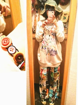 「SCALA（スカラ）のアイテム」を使った、りゅん。さん（レディース・153cm）の春コーディネート