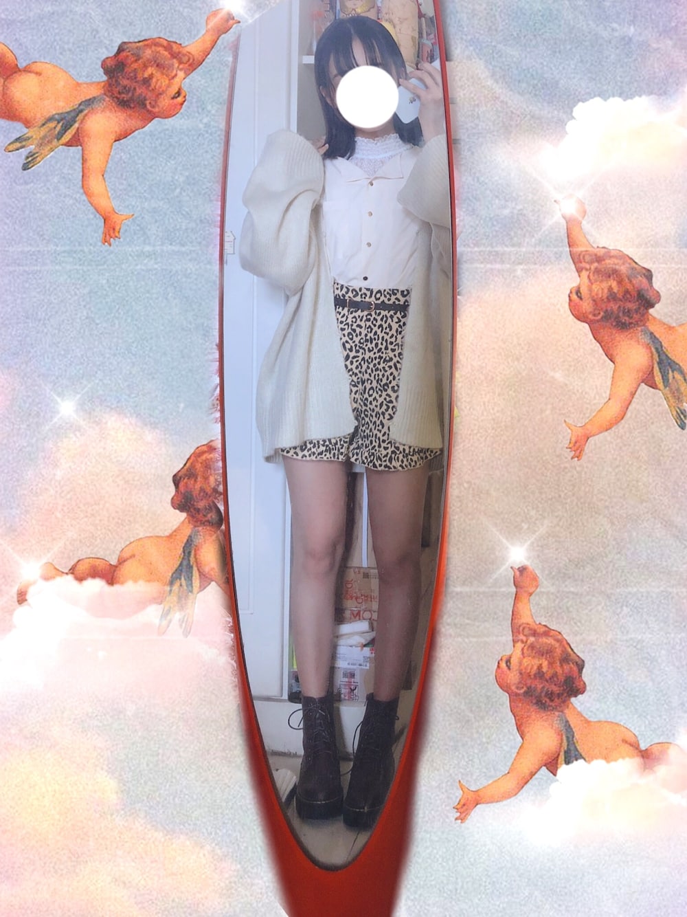 「ootd、休闲、盐系风格、春コーデ、春ニット」｜「one after another NICE CLAUPのフリルショートパンツ（その他パンツ、ベージュ系）」を使った、うささん（レディース・163cm）の春コーディネートの1枚目の写真