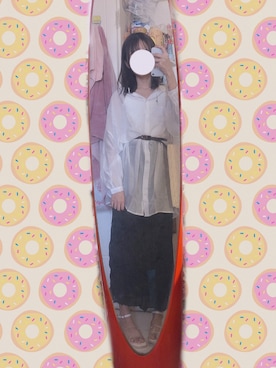 「日系极简」｜「アイテム（サンダル）」を使った、うささん（レディース・163cm）の夏コーディネート