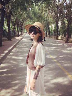 「Minx（ミンクス）のアイテム」を使った、心馨信新鑫さん（レディース・168cm）の冬コーディネート