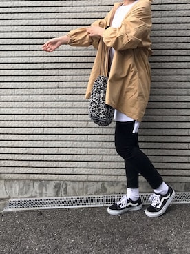 「JUNOAH（ジュノア）のアイテム（ブルゾン）」を使った、maminnieさん（レディース・172cm）の秋コーディネート