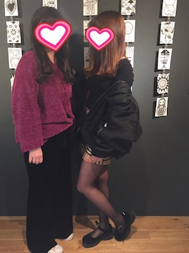 「UNIF（ユニフ）のアイテム（サンダル）」を使った、Naoさん（レディース・163cm）の春コーディネート