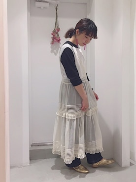 「My Fav. CHILD WOMAN（マイファブチャイルドウーマン）のアイテム」を使った、kinさん（レディース・160cm）の夏コーディネート