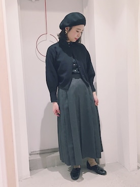 「CHILD WOMAN（チャイルドウーマン）のアイテム（スカート）」を使った、kinさん（レディース・160cm）の冬コーディネート