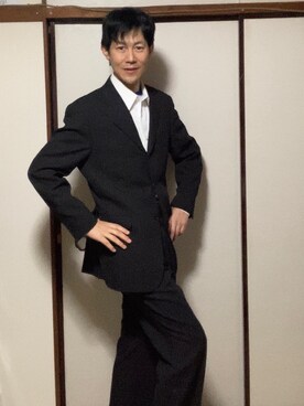 スーツジャケットを使った 古着屋 の人気ファッションコーディネート Wear