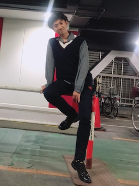 たいようさん（メンズ・171cm）の秋コーディネート