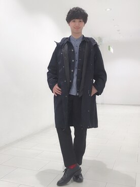 「ジージャン」｜「アイテム（モッズコート）」を使った、たいようさん（メンズ・171cm）の春コーディネート
