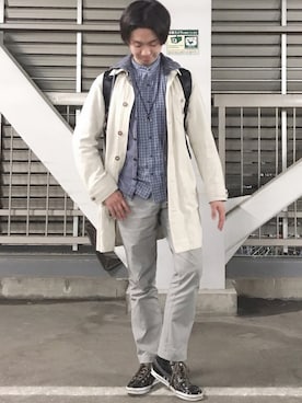 「Com2ons Code（コモンスコード）のアイテム」を使った、たいようさん（メンズ・171cm）の春コーディネート