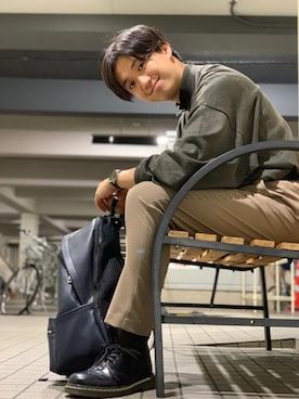 「Daniel Wellington」｜「アイテム（ブーツ）」を使った、たいようさん（メンズ・171cm）の秋コーディネート