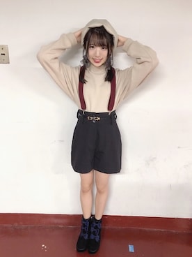 「アイテム（ピアス（両耳用））」を使った、牧野 なな子さん（レディース・153cm・20代）の秋コーディネート