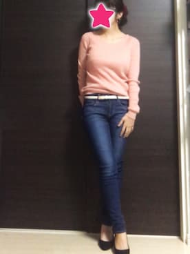 「フォロバ」｜「アイテム（アクセサリー）」を使った、みやこ［フォロー返します］さん（レディース・156cm）の冬コーディネート