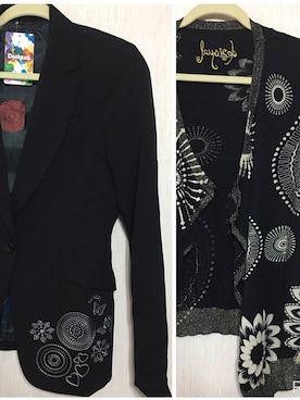 「Desigual（デシグアル）のアイテム（カーディガン/ボレロ）」を使った、ちえさん（レディース・153cm）の冬コーディネート