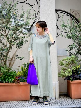 「CPH（シーピーエイチ）のアイテム（ワンピース/ドレス）」を使った、miho  さん（レディース・167cm）の夏コーディネート