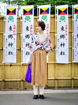 「SON OF THE CHEESE（サノバチーズ）のアイテム」を使った、miho  さん（レディース・167cm）の夏コーディネート