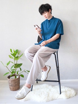 「niko and...（ニコアンド）のアイテム」を使った、KAKERUさん（メンズ・176cm）の夏コーディネート