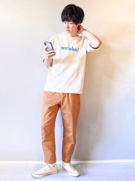 「niko and...（ニコアンド）のアイテム」を使った、KAKERUさん（メンズ・176cm）の秋コーディネート