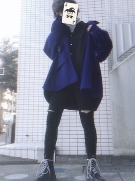 「MARC JACOBS」｜「アイテム（ブルゾン）」を使った、k A n n aさん（レディース・163cm）の秋コーディネート