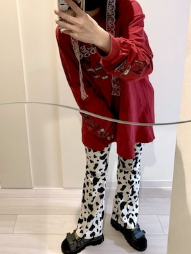 「WC（ダブル シー）のアイテム（帽子）」を使った、m_131さん（レディース・160cm）の春コーディネート