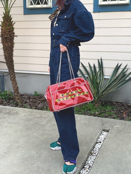 MOUSSY（マウジー）の「VOLUME SLEEVE DENIM ジャンプスーツ（つなぎ