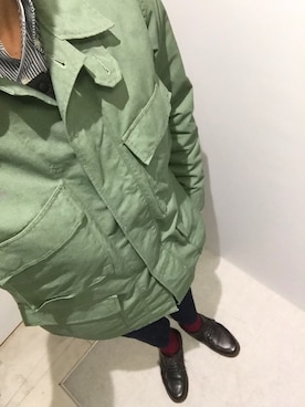 「アイテム（バングル/リストバンド）」を使った、TOMOYUKIさん（メンズ・179cm・20代）の冬コーディネート