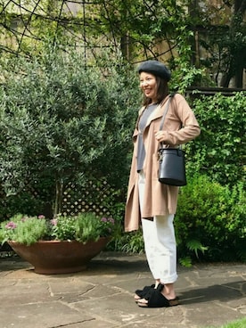 「collex（コレックス）のアイテム（帽子）」を使った、maoさん（レディース・156cm）の夏コーディネート