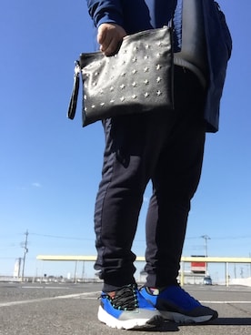 「NIKE SB（ナイキエスビー）のアイテム（テーラードジャケット）」を使った、shimoⓂ️さん（メンズ・171cm）の冬コーディネート